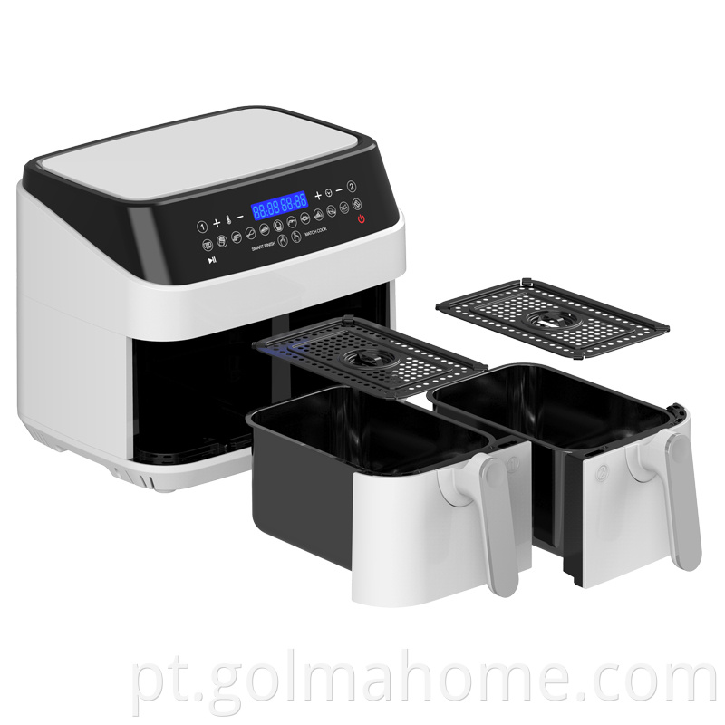 grelhador Digital Kitchen receitas de casa inteligente acessórios 9L friggitrice ad ária fritadeira de ar industrial de batatas profundas elétricas